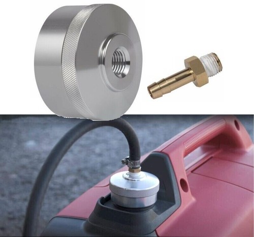 Extended run fuel cap - run, silver